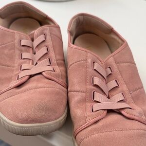 Vionic Brinley Pink Suede Slip-On Sneakers - Size 12